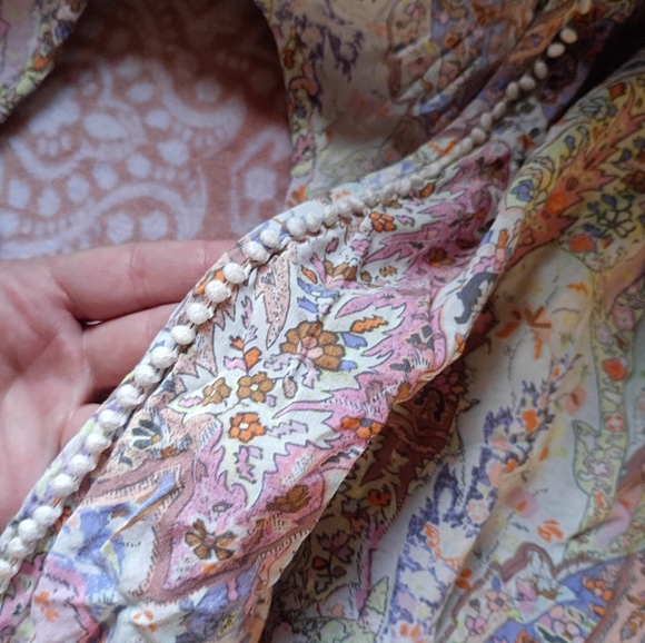 Victoria's Secret Caftan Boho‎ Paisly Swim Cover Up Size Small Festival Vibe - Picture 5 of 7